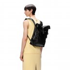 Rucksack Sibu Rolltop Mini mit Laptopfach 13 Zoll Black, Farbe: schwarz, Marke: Rains, EAN: 5711747572587, Abmessungen in cm: 27x39x10, Bild 4 von 5