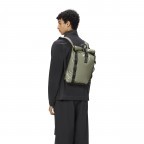 Rucksack Sibu Rolltop Mini mit Laptopfach 13 Zoll Drift, Farbe: grau, Marke: Rains, EAN: 5711747604332, Abmessungen in cm: 27x39x10, Bild 4 von 5