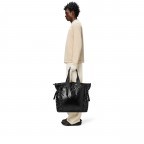 Shopper Sibu Black, Farbe: schwarz, Marke: Rains, EAN: 5711747571429, Abmessungen in cm: 51.5x42x20, Bild 3 von 5