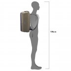 Reisetasche Duffle Lite auch als Rucksack nutzbar Volumen 40 Liter Dark Sand, Farbe: beige, Marke: Ortlieb, EAN: 4013051059862, Bild 6 von 12