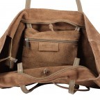 Shopper Velours Taupe, Farbe: taupe/khaki, Marke: Hausfelder Manufaktur, EAN: 4065646023147, Abmessungen in cm: 36x30x12, Bild 5 von 5