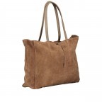 Shopper Velours Taupe, Farbe: taupe/khaki, Marke: Hausfelder Manufaktur, EAN: 4065646023147, Abmessungen in cm: 36x30x12, Bild 2 von 5
