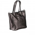 Handtasche Metallic Anthra, Farbe: anthrazit, Marke: Hausfelder Manufaktur, EAN: 4065646023253, Abmessungen in cm: 23x22.5x8.5, Bild 2 von 8