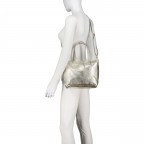 Handtasche Metallic Gold, Farbe: metallic, Marke: Hausfelder Manufaktur, EAN: 4065646023260, Abmessungen in cm: 23x22.5x8.5, Bild 7 von 8