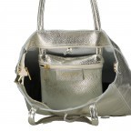 Handtasche Metallic Gold, Farbe: metallic, Marke: Hausfelder Manufaktur, EAN: 4065646023260, Abmessungen in cm: 23x22.5x8.5, Bild 8 von 8