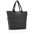 Shopper E1 erweiterbar Glossy Dots Black, Farbe: schwarz, Marke: Reisenthel, EAN: 4012013741661, Abmessungen in cm: 50x26.5x15.5, Bild 2 von 3