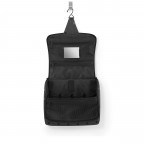 Kulturbeutel Toiletbag XL zum Aufhängen Glossy Dots Black, Farbe: schwarz, Marke: Reisenthel, EAN: 4012013741692, Abmessungen in cm: 28x25x10, Bild 2 von 3