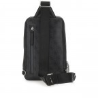 Umhängetasche Milano Slingbag 4g-logo Black, Farbe: schwarz, Marke: Guess, EAN: 7620837299052, Abmessungen in cm: 18.5x27.5x6.5, Bild 3 von 5