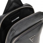 Umhängetasche Milano Slingbag 4g-logo Black, Farbe: schwarz, Marke: Guess, EAN: 7620837299052, Abmessungen in cm: 18.5x27.5x6.5, Bild 5 von 5