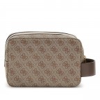 Kulturbeutel Losanna 4G-Logo Beige Brown, Farbe: cognac, Marke: Guess, EAN: 7620837300383, Abmessungen in cm: 22x15x11, Bild 2 von 3