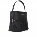 Beuteltasche Brixton mit herausnehmbarem Etui Nero, Farbe: schwarz, Marke: Valentino Bags, EAN: 8054942230591, Abmessungen in cm: 30x28x14, Bild 2 von 7
