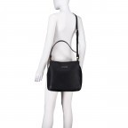 Beuteltasche Brixton mit herausnehmbarem Etui Nero, Farbe: schwarz, Marke: Valentino Bags, EAN: 8054942230591, Abmessungen in cm: 30x28x14, Bild 6 von 7