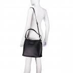 Beuteltasche Brixton mit herausnehmbarem Etui Nero, Farbe: schwarz, Marke: Valentino Bags, EAN: 8054942230591, Abmessungen in cm: 30x28x14, Bild 5 von 7