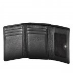 Geldbörse Luise 454 mit RFID-Schutz Schwarz, Farbe: schwarz, Marke: Flanigan, EAN: 4066727006196, Abmessungen in cm: 11x8.5x4, Bild 4 von 5