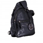 Umhängetasche Anchor-Love AL-12852 Midnight Navy, Farbe: blau/petrol, Marke: Harbour 2nd, EAN: 4046478077638, Abmessungen in cm: 18x26x7, Bild 2 von 5