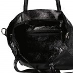 Handtasche Metallic Schwarz, Farbe: schwarz, Marke: Hausfelder Manufaktur, EAN: 4065646024472, Abmessungen in cm: 23.5x23x8, Bild 7 von 7