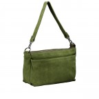 Umhängetasche Velours Oliv, Farbe: grün/oliv, Marke: Hausfelder Manufaktur, EAN: 4065646024502, Abmessungen in cm: 29x17.5x10.5, Bild 2 von 7
