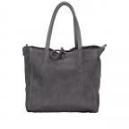 Handtasche Velours Grau, Farbe: anthrazit, Marke: Hausfelder Manufaktur, EAN: 4065646024526, Abmessungen in cm: 22x22x8, Bild 3 von 8