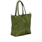 Handtasche Velours Oliv, Farbe: grün/oliv, Marke: Hausfelder Manufaktur, EAN: 4065646024533, Abmessungen in cm: 22x22x8, Bild 2 von 8