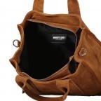 Handtasche Velours Hellbraun, Farbe: braun, Marke: Hausfelder Manufaktur, EAN: 4065646024588, Abmessungen in cm: 32x24.5x15, Bild 7 von 8
