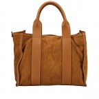 Handtasche Velours Hellbraun, Farbe: braun, Marke: Hausfelder Manufaktur, EAN: 4065646024588, Abmessungen in cm: 32x24.5x15, Bild 3 von 8