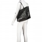 Shopper Laminato Schwarz, Farbe: schwarz, Marke: Hausfelder Manufaktur, EAN: 4065646024601, Abmessungen in cm: 36.5x30.5x12.5, Bild 4 von 5