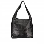 Beuteltasche Laminato Schwarz, Farbe: schwarz, Marke: Hausfelder Manufaktur, EAN: 4065646024618, Abmessungen in cm: 33.5x32x16, Bild 3 von 5