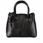 Handtasche Laminato Schwarz, Farbe: schwarz, Marke: Hausfelder Manufaktur, EAN: 4065646024656, Abmessungen in cm: 23x17.5x10, Bild 1 von 7