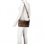 Umhängetasche Leoprint Braun, Farbe: braun, Marke: Hausfelder Manufaktur, EAN: 4065646024687, Abmessungen in cm: 26.5x17x11, Bild 6 von 8