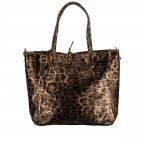 Handtasche Leoprint Braun, Farbe: braun, Marke: Hausfelder Manufaktur, Abmessungen in cm: 23x22.5x8.5, Bild 1 von 8