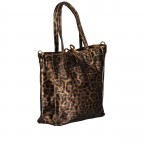 Handtasche Leoprint Braun, Farbe: braun, Marke: Hausfelder Manufaktur, Abmessungen in cm: 23x22.5x8.5, Bild 2 von 8