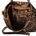 Handtasche Leoprint Braun, Farbe: braun, Marke: Hausfelder Manufaktur, Abmessungen in cm: 23x22.5x8.5, Bild 8 von 8