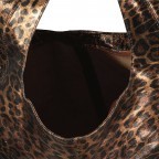 Beuteltasche Leoprint Braun, Farbe: braun, Marke: Hausfelder Manufaktur, EAN: 4065646024717, Abmessungen in cm: 33.5x32x16, Bild 5 von 5