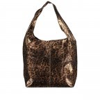 Beuteltasche Leoprint Braun, Farbe: braun, Marke: Hausfelder Manufaktur, EAN: 4065646024717, Abmessungen in cm: 33.5x32x16, Bild 3 von 5