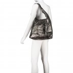 Beuteltasche Leoprint Grau, Farbe: grau, Marke: Hausfelder Manufaktur, EAN: 4065646024724, Abmessungen in cm: 33.5x32x16, Bild 4 von 5