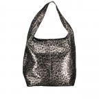 Beuteltasche Leoprint Grau, Farbe: grau, Marke: Hausfelder Manufaktur, EAN: 4065646024724, Abmessungen in cm: 33.5x32x16, Bild 3 von 5