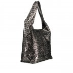 Beuteltasche Leoprint Grau, Farbe: grau, Marke: Hausfelder Manufaktur, EAN: 4065646024724, Abmessungen in cm: 33.5x32x16, Bild 2 von 5