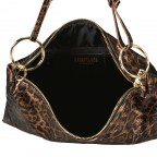 Umhängetasche Leoprint Braun, Farbe: braun, Marke: Hausfelder Manufaktur, EAN: 4065646024755, Abmessungen in cm: 35.5x25x1.2, Bild 7 von 7