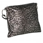 Umhängetasche Leoprint Grau, Farbe: grau, Marke: Hausfelder Manufaktur, EAN: 4065646024762, Abmessungen in cm: 35.5x25x1.2, Bild 2 von 7