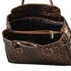 Handtasche Leoprint Braun, Farbe: braun, Marke: Hausfelder Manufaktur, EAN: 4065646024779, Abmessungen in cm: 30x22x12, Bild 7 von 7