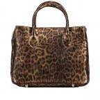 Handtasche Leoprint Braun, Farbe: braun, Marke: Hausfelder Manufaktur, EAN: 4065646024779, Abmessungen in cm: 30x22x12, Bild 3 von 7