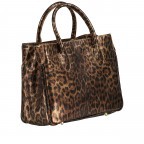 Handtasche Leoprint Braun, Farbe: braun, Marke: Hausfelder Manufaktur, EAN: 4065646024779, Abmessungen in cm: 30x22x12, Bild 2 von 7