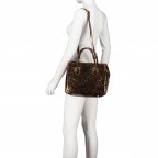 Handtasche Leoprint Braun, Farbe: braun, Marke: Hausfelder Manufaktur, EAN: 4065646024779, Abmessungen in cm: 30x22x12, Bild 5 von 7