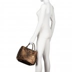 Handtasche Leoprint Braun, Farbe: braun, Marke: Hausfelder Manufaktur, EAN: 4065646024779, Abmessungen in cm: 30x22x12, Bild 4 von 7