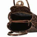 Handtasche Leoprint Braun, Farbe: braun, Marke: Hausfelder Manufaktur, Abmessungen in cm: 23x18x10, Bild 7 von 7