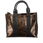 Handtasche Leoprint Braun, Farbe: braun, Marke: Hausfelder Manufaktur, EAN: 4065646024793, Abmessungen in cm: 32x24x15, Bild 3 von 7