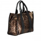 Handtasche Leoprint Braun, Farbe: braun, Marke: Hausfelder Manufaktur, EAN: 4065646024793, Abmessungen in cm: 32x24x15, Bild 2 von 7