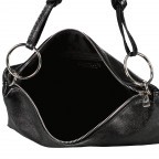 Umhängetasche Metallic Schwarz, Farbe: schwarz, Marke: Hausfelder Manufaktur, EAN: 4065646024816, Abmessungen in cm: 35x25x1, Bild 8 von 8