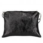 Umhängetasche Metallic Schwarz, Farbe: schwarz, Marke: Hausfelder Manufaktur, EAN: 4065646024816, Abmessungen in cm: 35x25x1, Bild 3 von 8