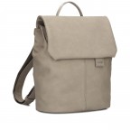 Rucksack Mademoiselle MR8 Nubuk Cappuccino, Farbe: braun, Marke: Zwei, EAN: 4250257935594, Abmessungen in cm: 24x29x13, Bild 2 von 6